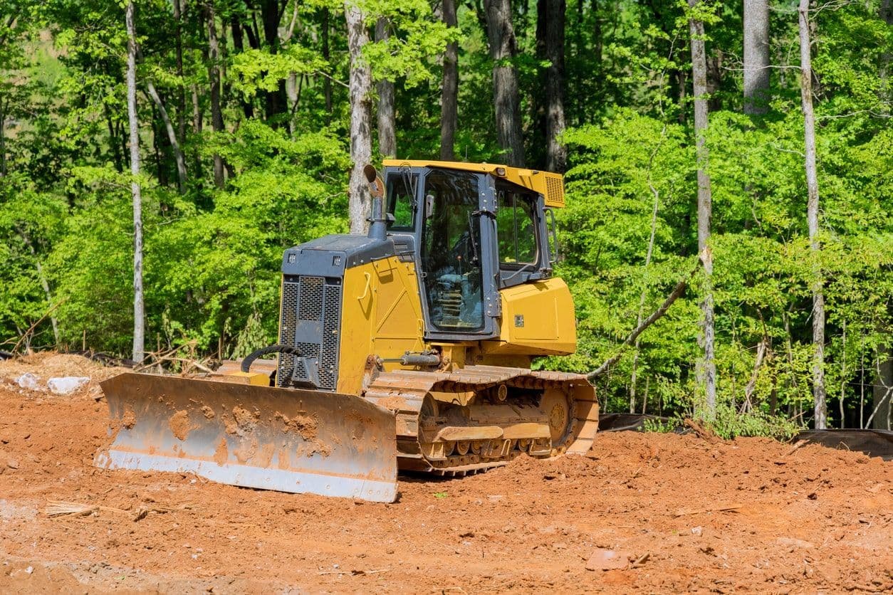 West Way Landwork excavator working on a residential property
